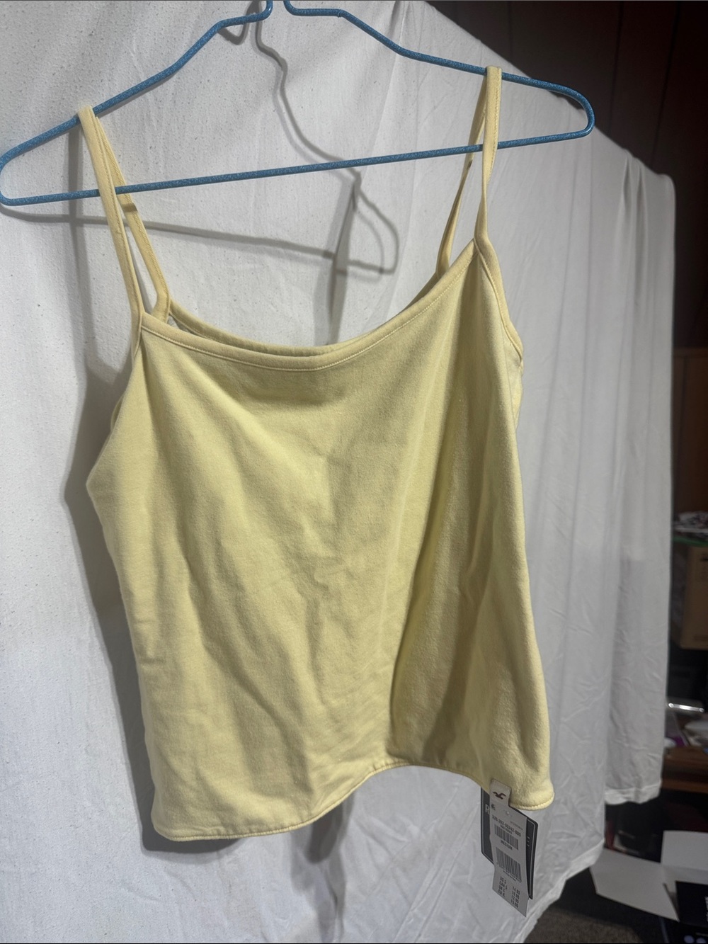 Hollister Pale Yellow Slim-Strap Camisole
